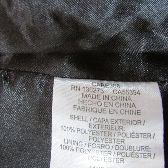 Wrangler Retro Women's Small Single Button Velvet Party Blazer Jacket - Black - Picture 5 of 5